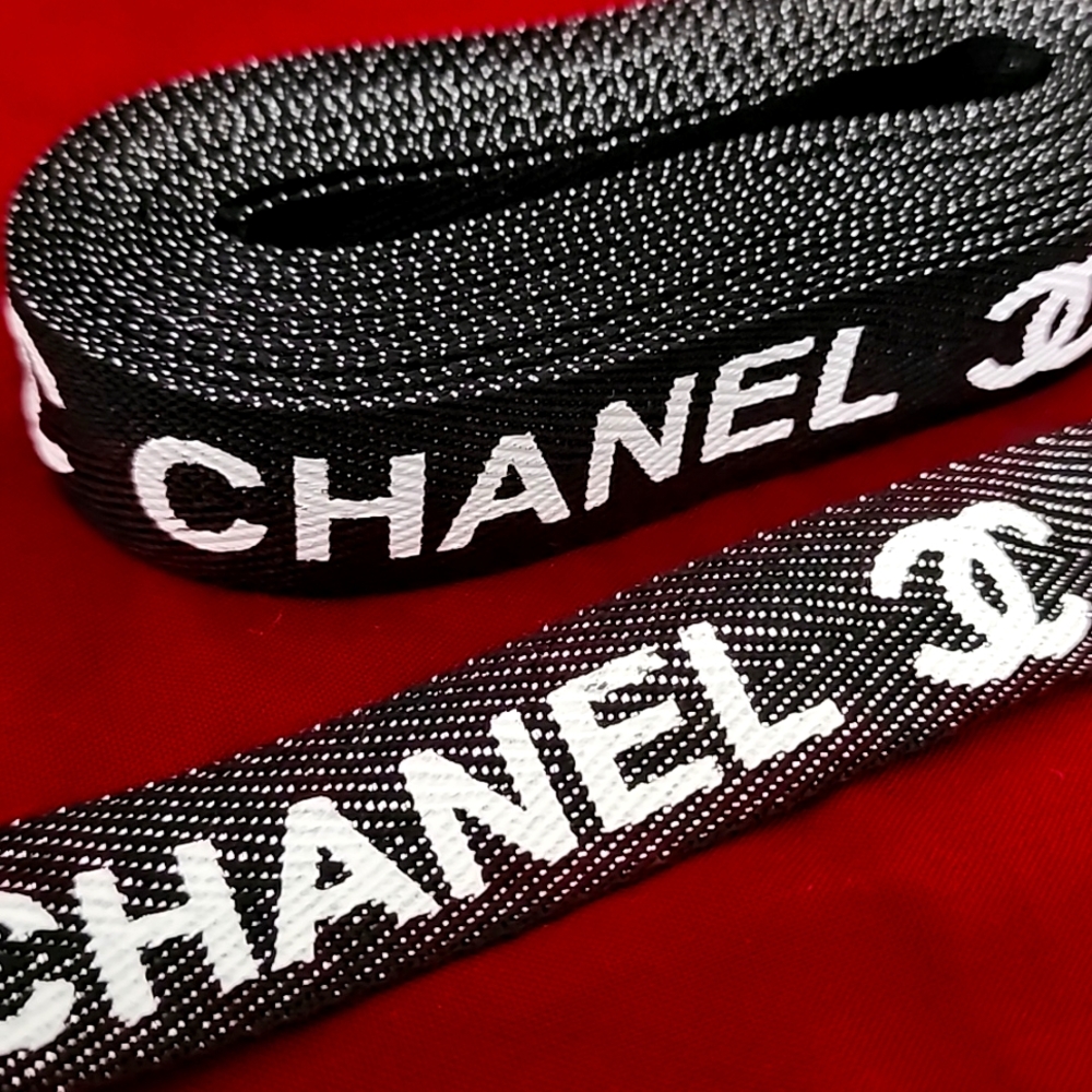 Chanel new ribbon accent for wardrobe per yard shimmer look